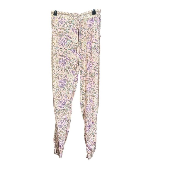 karma highway Pants - Karma Highway Pink Floral Pants drawstring One Size NWT
